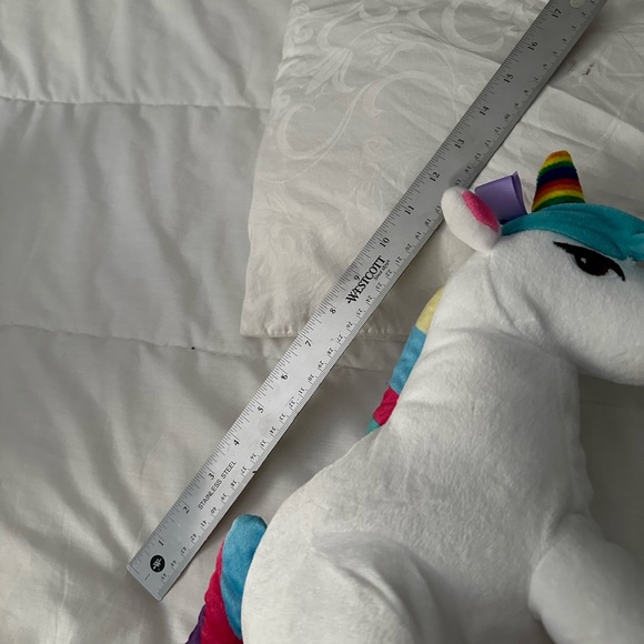 JoJo Siwa Pink and White Stuffed Unicorn Toy - Picture 5 of 7